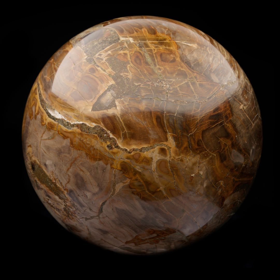Hand-Carved Pietersite Sphere // 7.20 Lb.