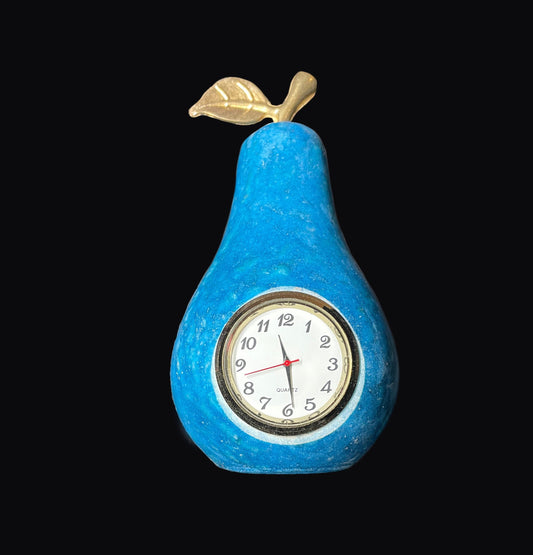 Onyx Pear Clock