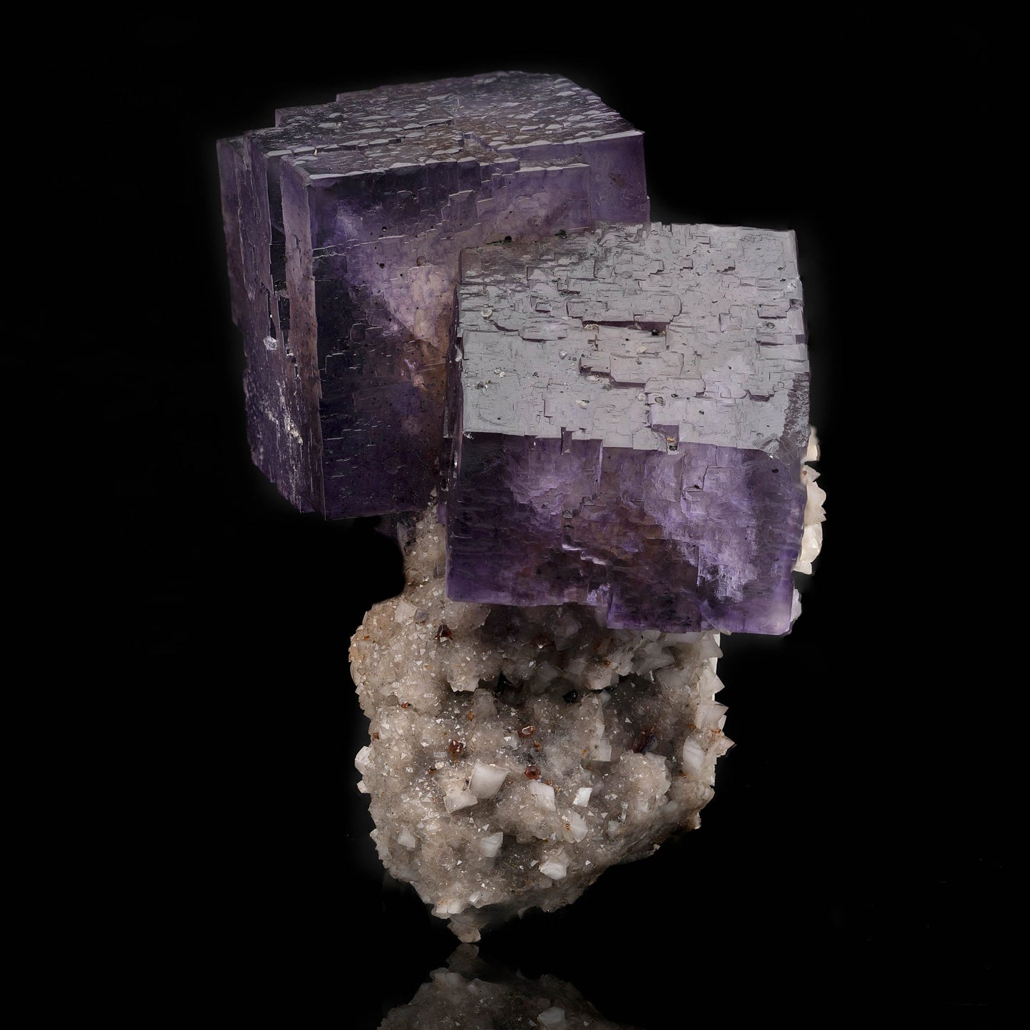 Purple Fluorite on Barite // 224 Grams
