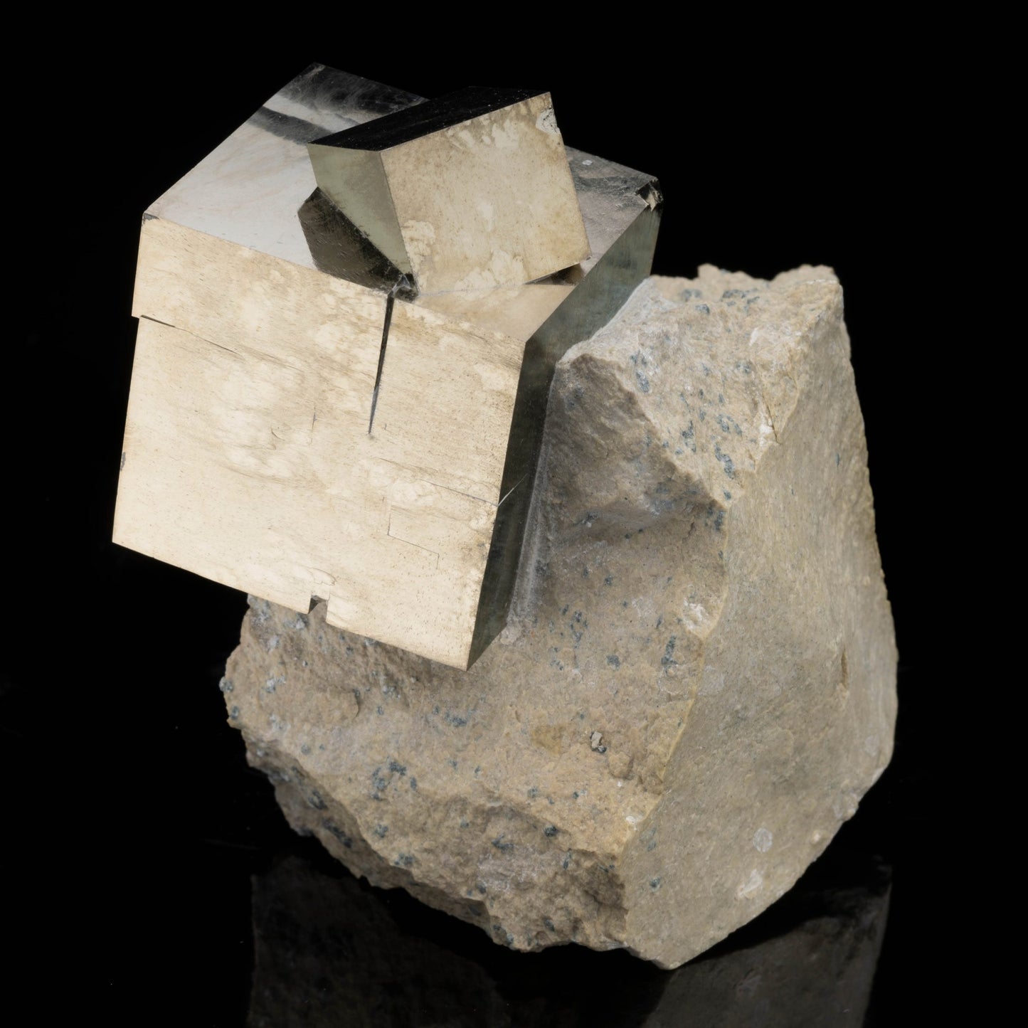 Spanish Pyrite Cubes on Basalt Matrix // 1.54 Lb.