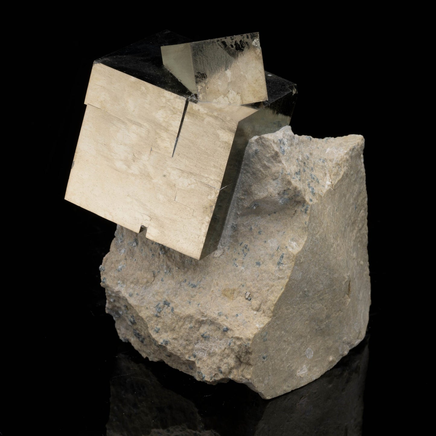 Spanish Pyrite Cubes on Basalt Matrix // 1.54 Lb.