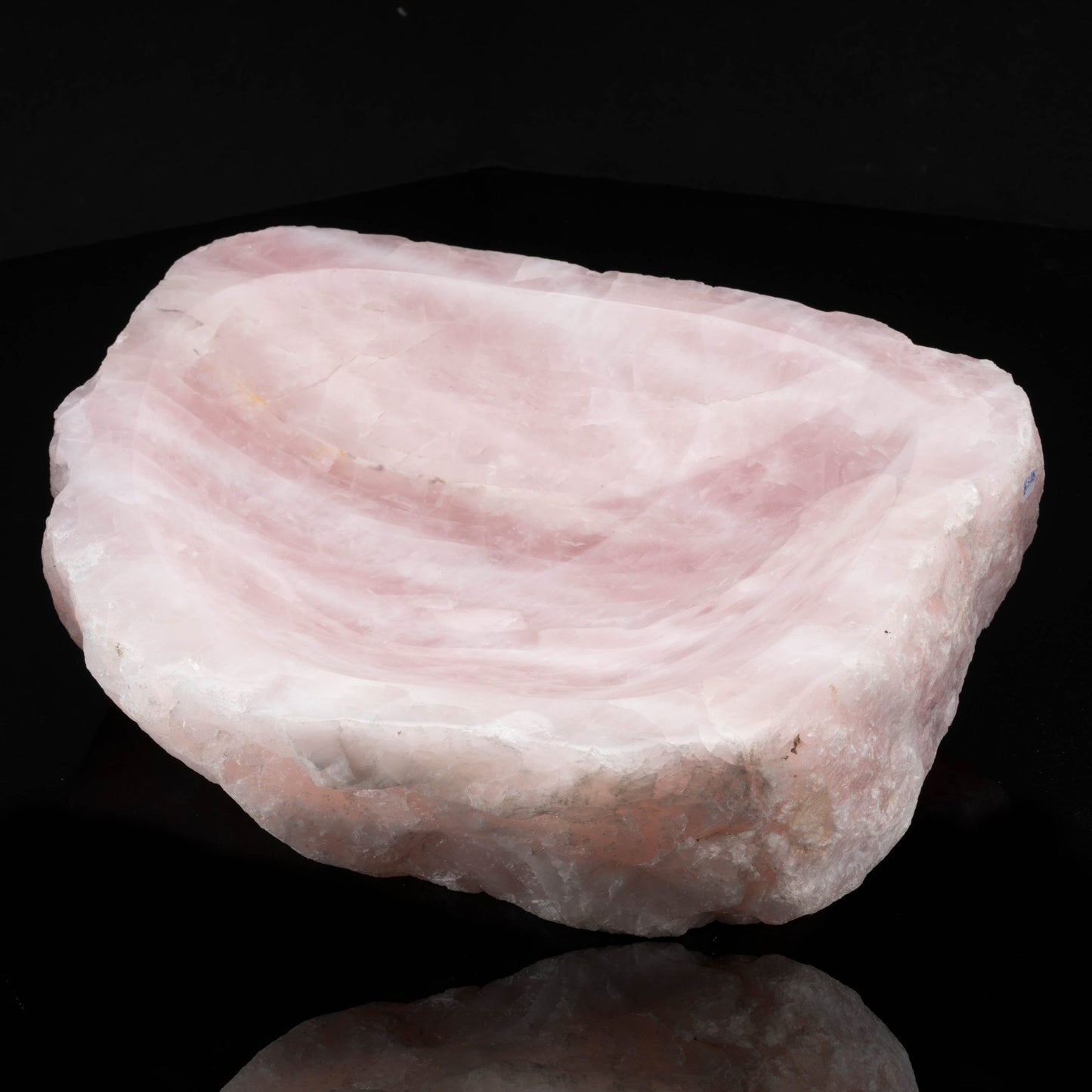 Cuenco de cuarzo rosa de Brasil // 18 lb.