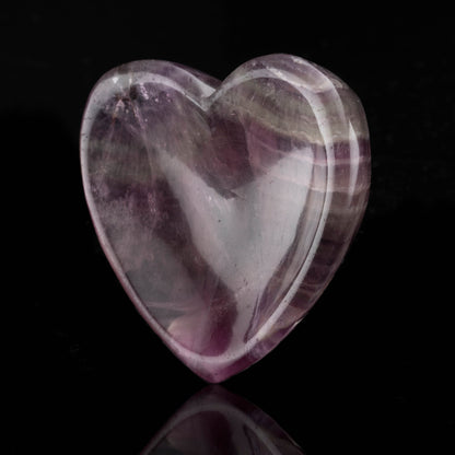 Purple Fluorite Heart Dish // 158 Grams
