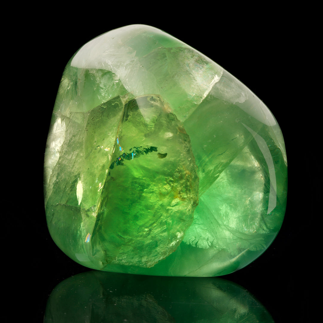 Polished Green Fluorite Freeform From China // 3.56 Lb.