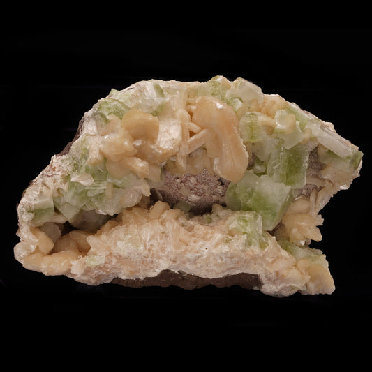Stilbite and Green Apophyllite from India // 10.5 Lb.