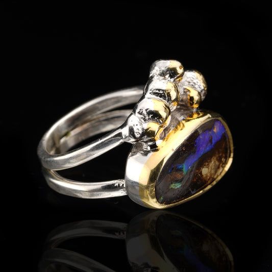 Boulder Opal Ring // Size 6