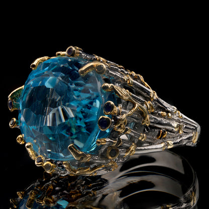 Topaz and Sapphire Ring