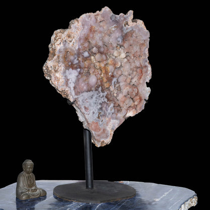 Pink Amethyst Geode Slice From Brazil on Custom Stand // 51.5 Lb.