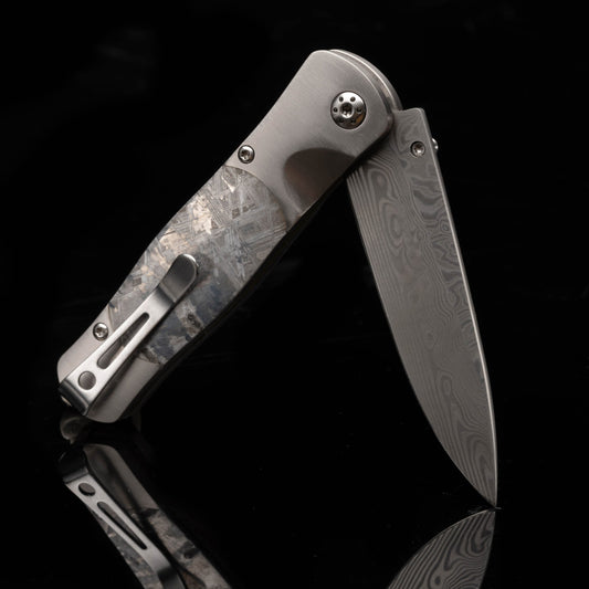 Muonionalusta Meteorite Handle Fold-Out Knife // Ver. 1