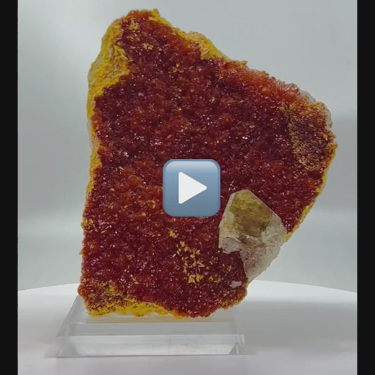 Barite on Orpiment From Russia