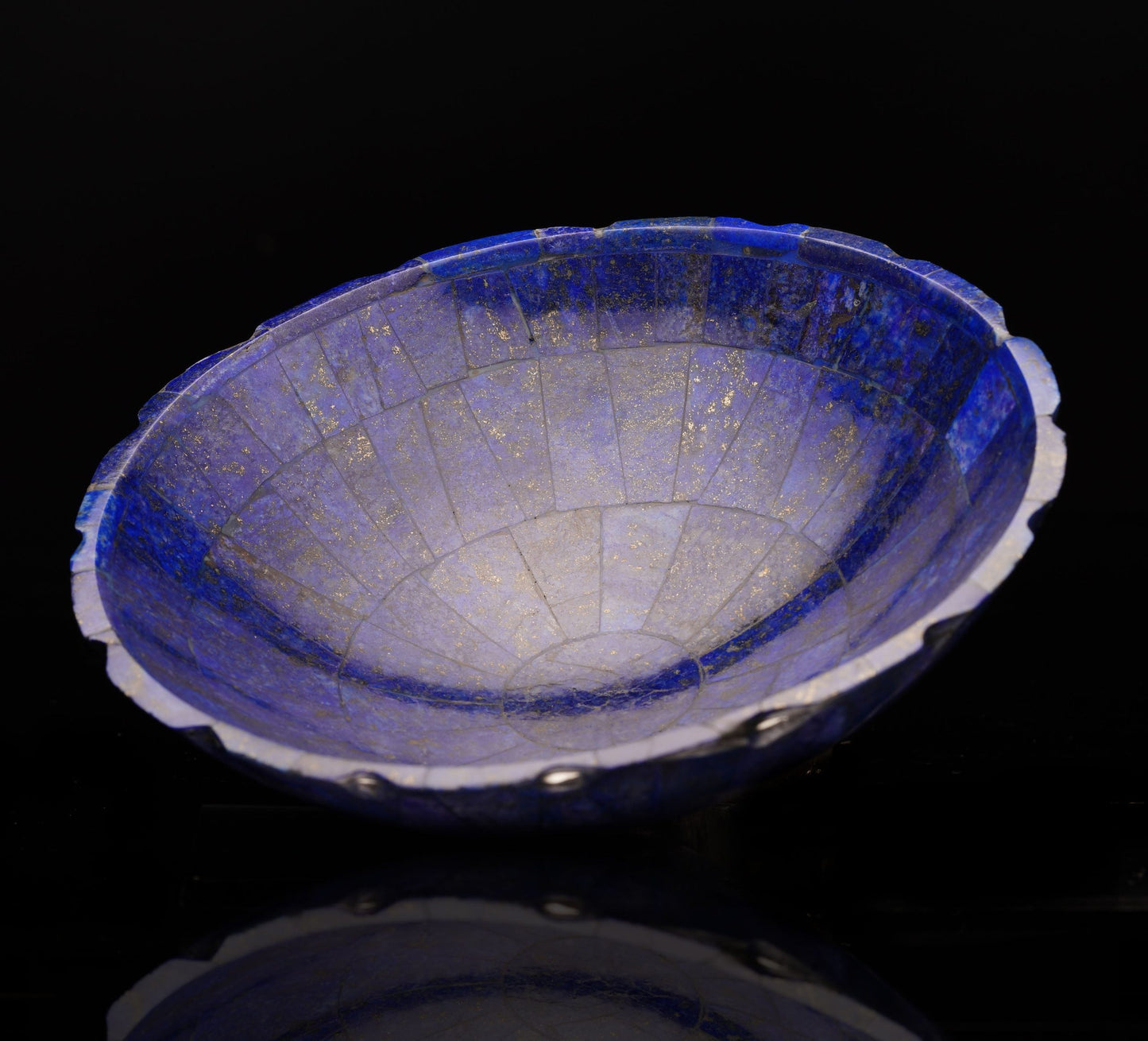 Lapis Lazuli Scalloped Bowl