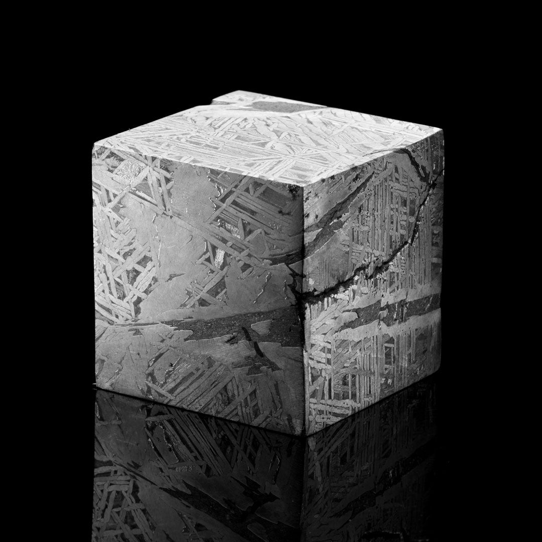 Muonionalusta Meteorite Cube // 2" Diameter