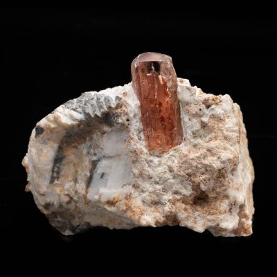 Imperial Topaz on Calcite Matrix From Pakistan
