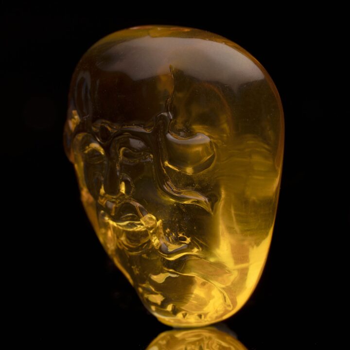 Carved Amber Celtic God // 7.61 Grams - Image 2