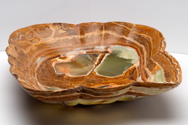 Banded Onyx Freeform Bowl // 19.5 Lb. // Ver. 2
