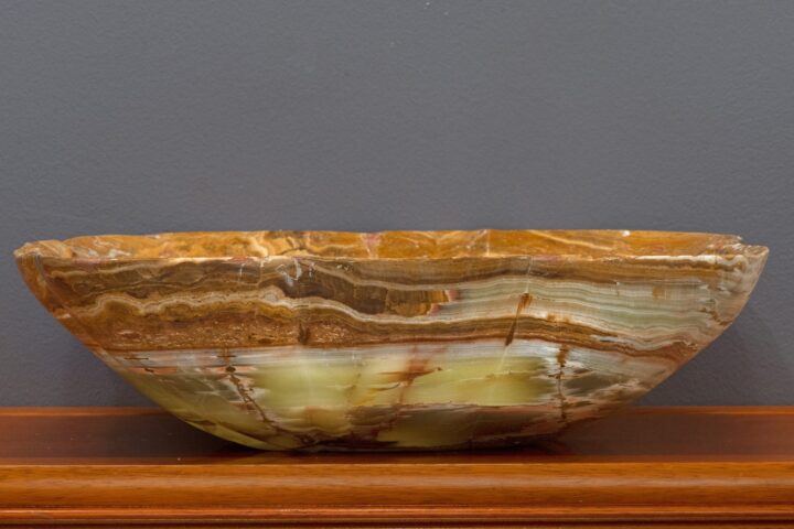 Banded Onyx Freeform Bowl // 19.5 Lb. // Ver. 2 - Image 2