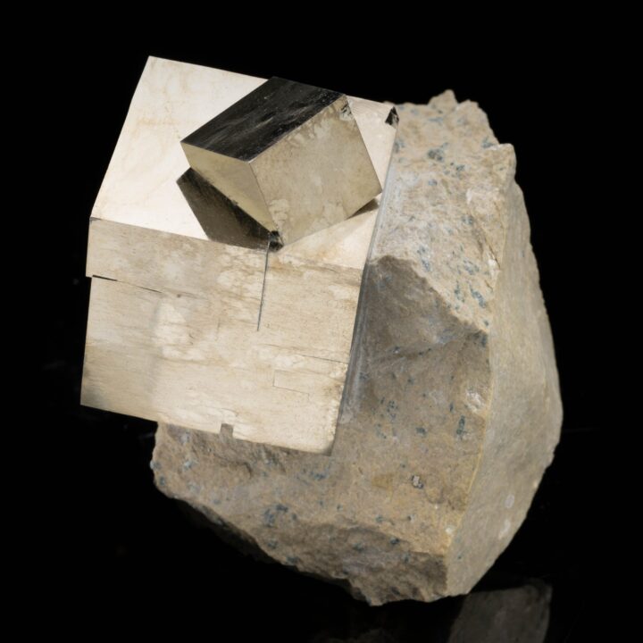 Spanish Pyrite Cubes on Basalt Matrix // 1.54 Lb. - Image 2