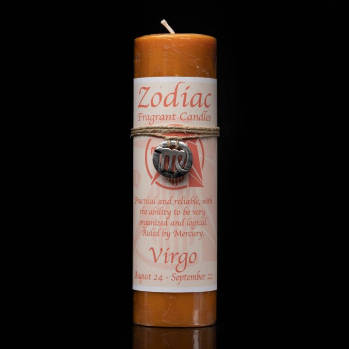 Virgo Zodiac Pendant Candle