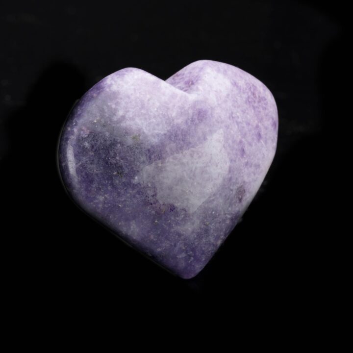 Hand-Carved Lepidolite Heart // 62 Grams - Image 2
