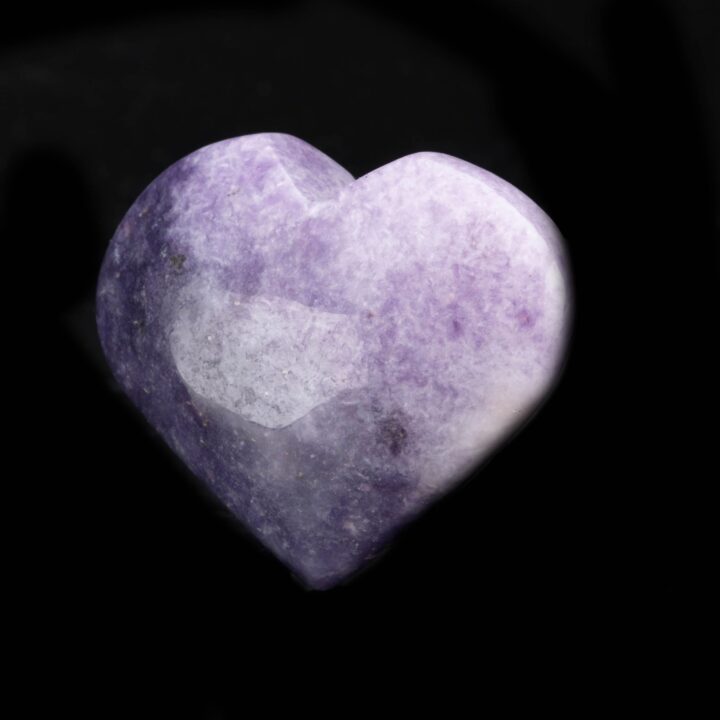 Hand-Carved Lepidolite Heart // 62 Grams - Image 3