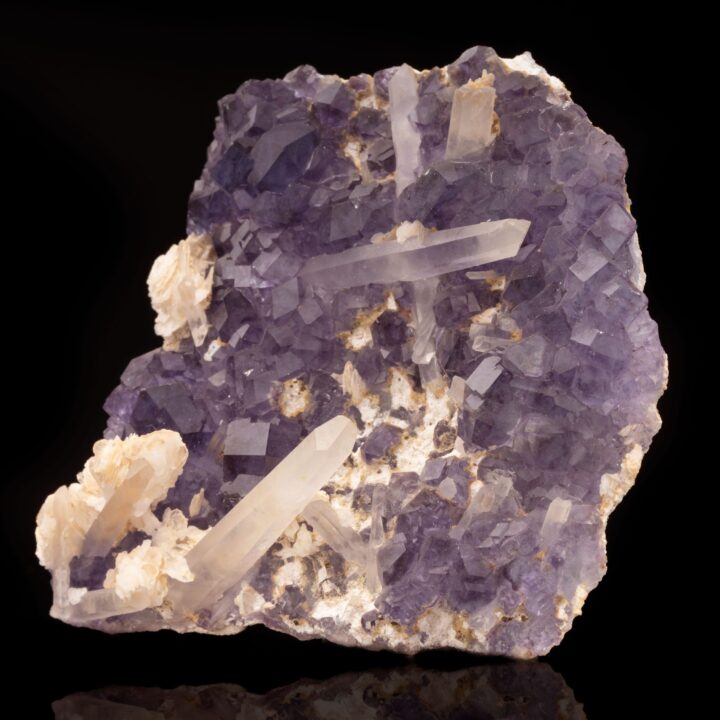 Purple Fluorite With Quartz and Calcite // 228 Grams - Image 3