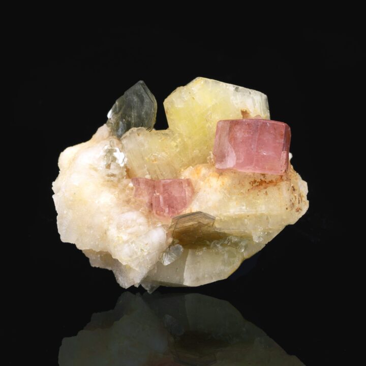 Pink Apatite With Muscovite on Microcline // 80 Grams - Image 2