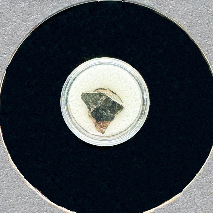 Collision in Space Meteorite – Rare Impact-Melt Specimen in Collector’s Display Box