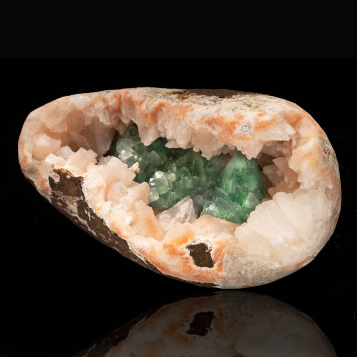Green Apophyllite in Stilbite Vug From India // 1.75 Lb. - Image 2