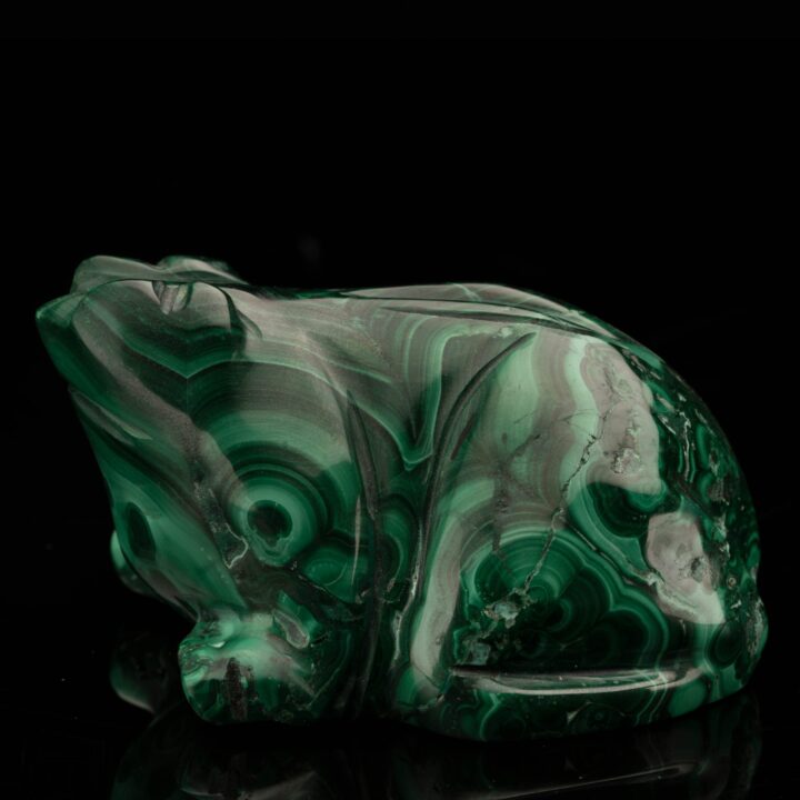 Malachite Carving – Frog // 300 Grams