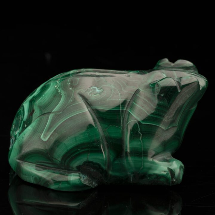 Malachite Carving – Frog // 300 Grams - Image 3