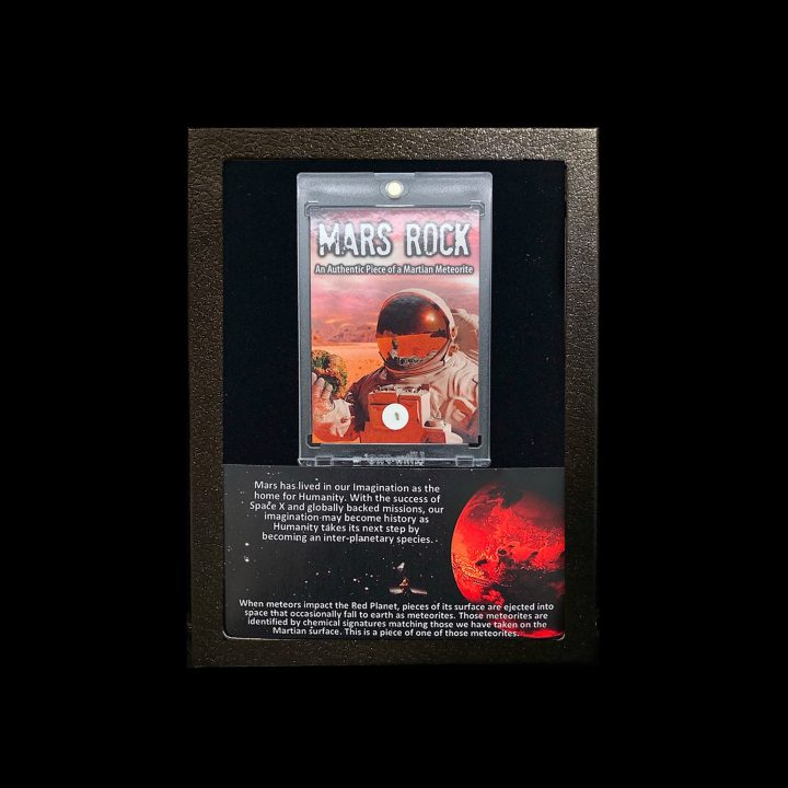 Authentic Mars Meteorite in Collector’s Display Box – Rare Planetary Specimen - Image 4