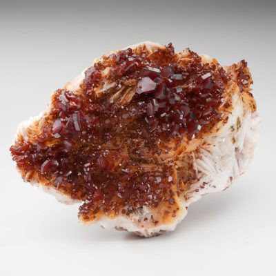 Vanadinite on Barite from Morocco | Mibladen Mining District