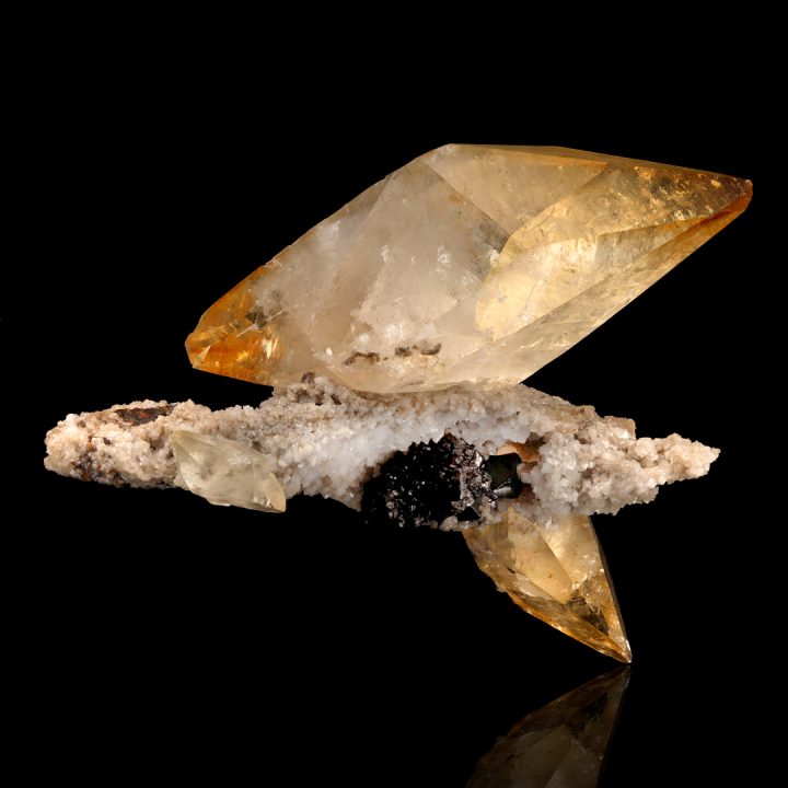 Elmwood Calcite on Barite With Sphalerite // 1.23 Lb. - Image 2