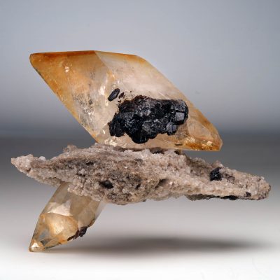 Elmwood Calcite on Barite With Sphalerite // 1.23 Lb.