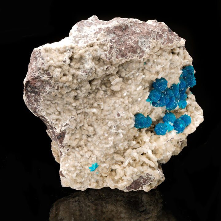 Cavansite on Stilbite from India - Image 2