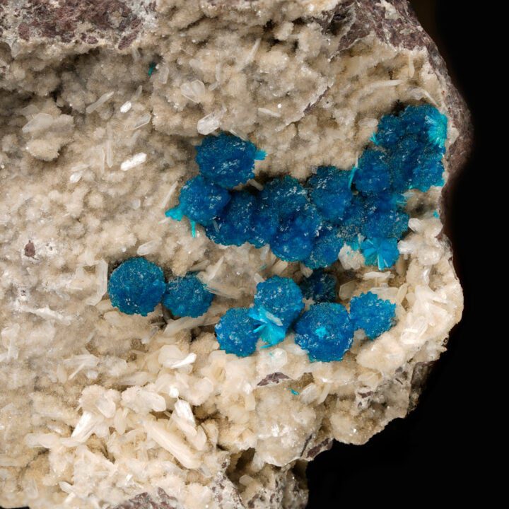 Cavansite on Stilbite from India - Image 3