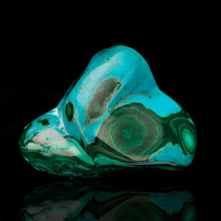 Malachite and Chrysocolla Freeform // 399 Grams