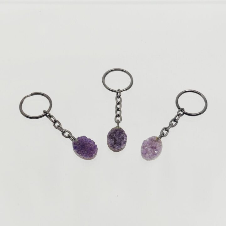 Amethyst Cluster Keychain - Image 2