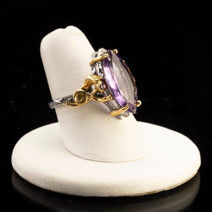 Amethyst and Sapphire Ring - Image 3