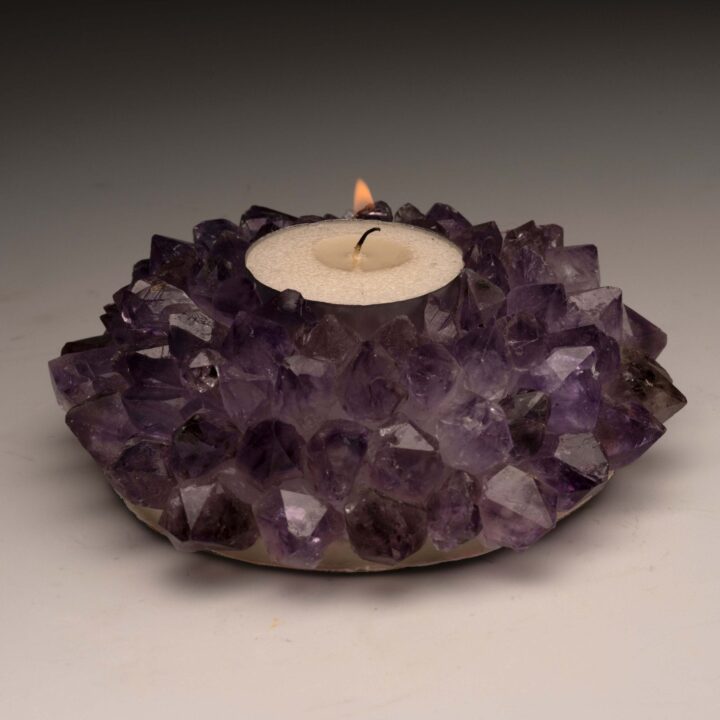 Amethyst Candle Holder