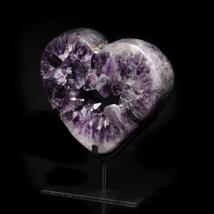 Amethyst Heart on Stand // 8.69 Lb. - Image 3