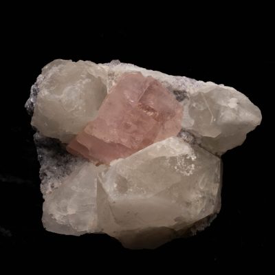 Morganite With Smoky Quartz on Albite From Paprok, Afghanistan
