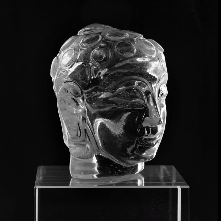 Genuine White Sapphire Buddha Head – 1,275 Carats