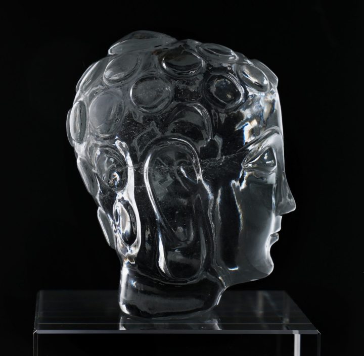 Genuine White Sapphire Buddha Head – 1,275 Carats