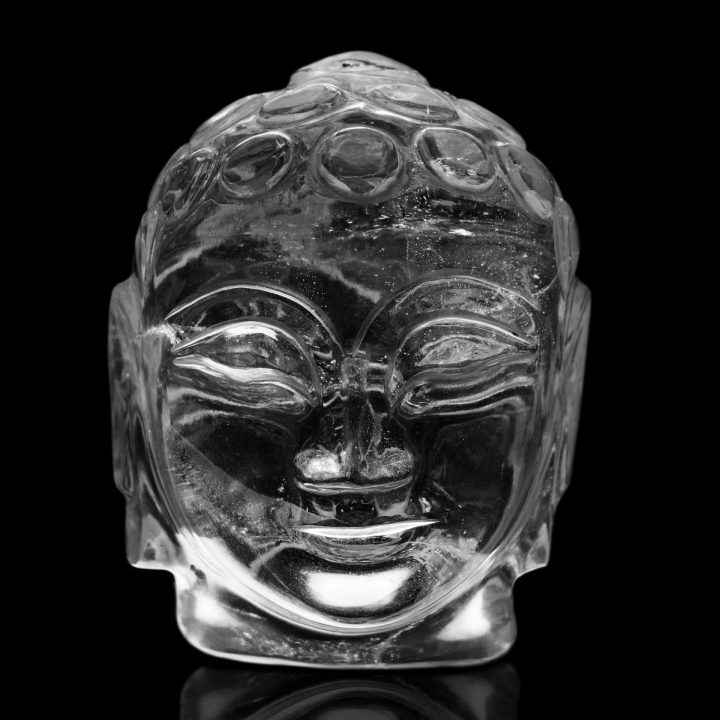 Genuine White Sapphire Buddha Head from India – 1,275 Carats