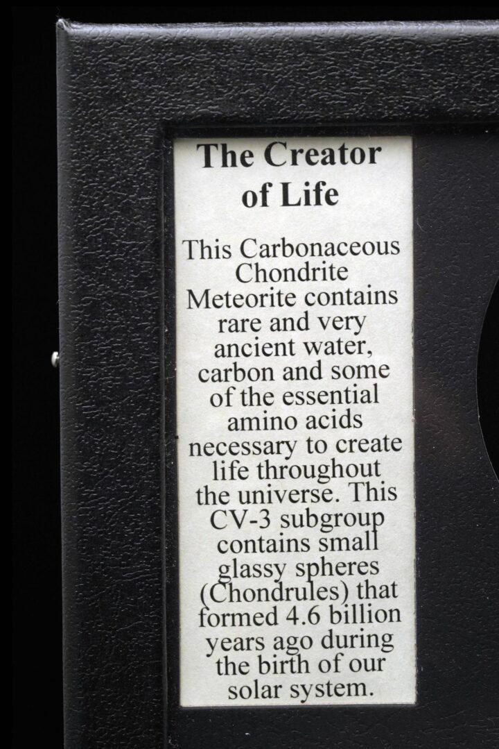 The Creator of Life Meteorite in Collector's Box - Image 4