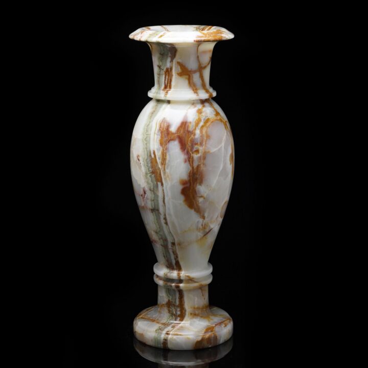 Multicolor Onyx Vase Pair 2 - Image 2
