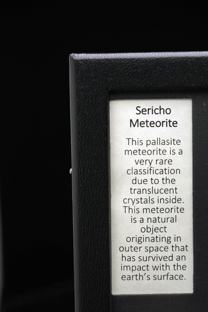 Sericho (Pallasite) Meteorite in Collector's Box - Image 5