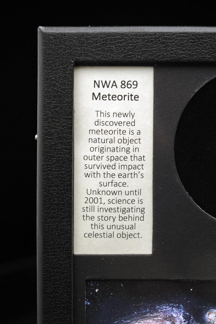 NWA Meteorite in Collector's Box - Image 4