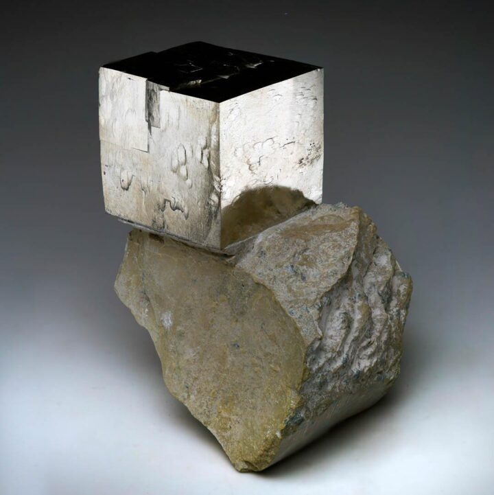 Spanish Pyrite Cube on Basalt Matrix // 1.80 Lb.
